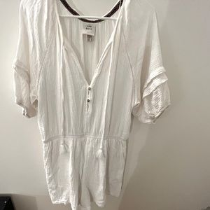 Knox Rose Boho White Short Romper size L